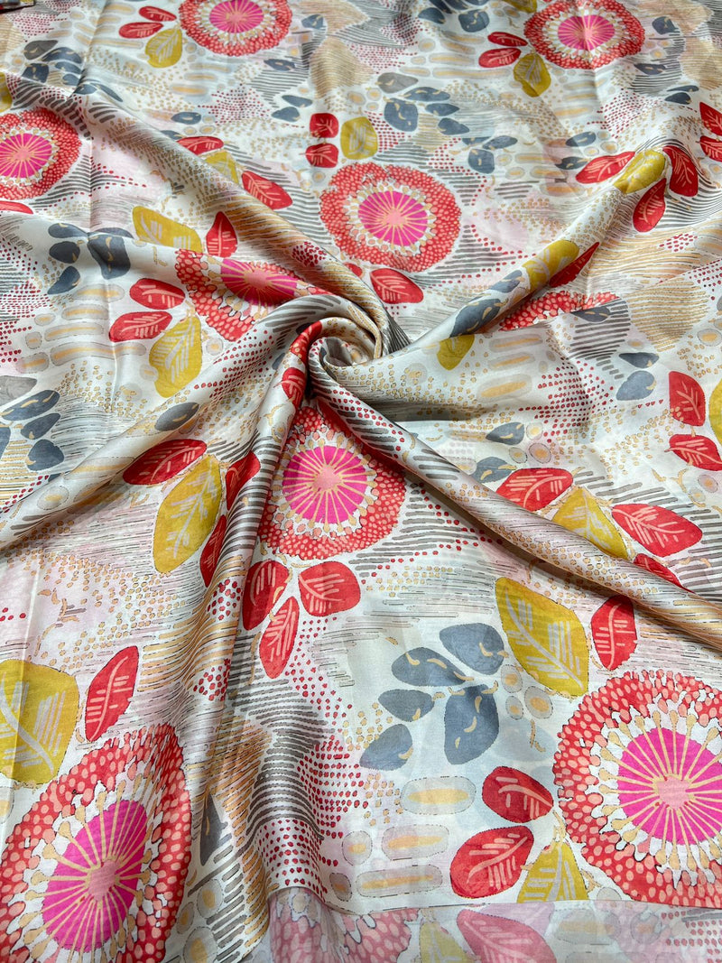 Satin georgette digital print