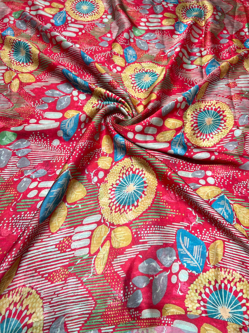 Satin georgette digital print
