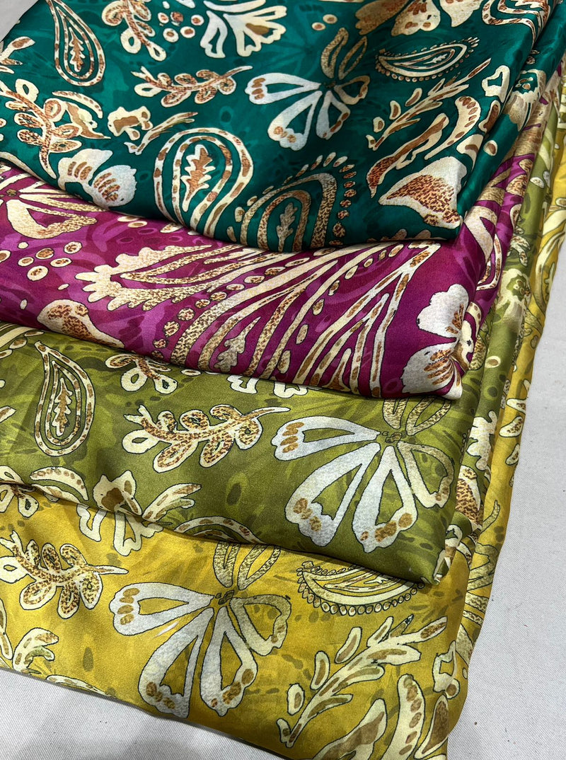 Satin georgette