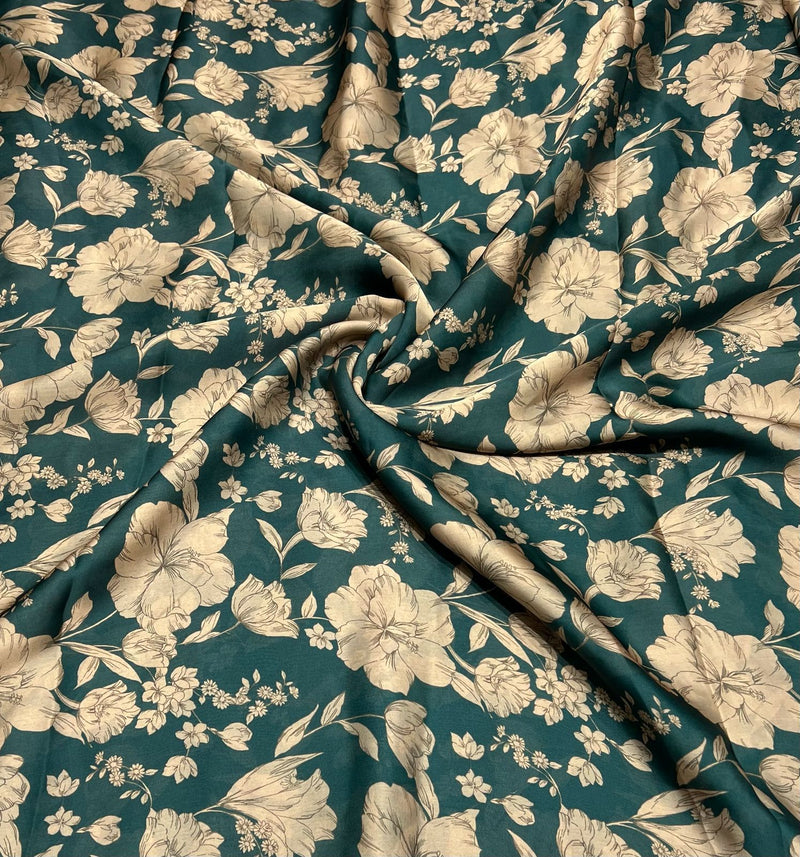 Satin georgette