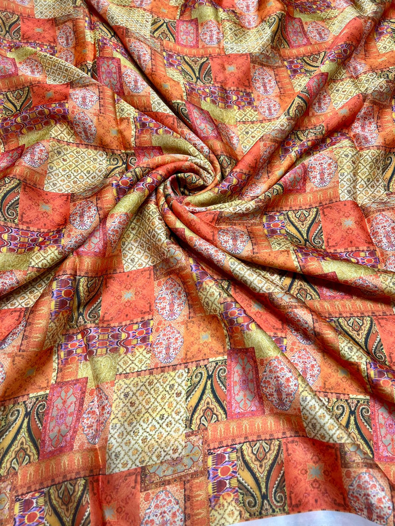 Satin georgette