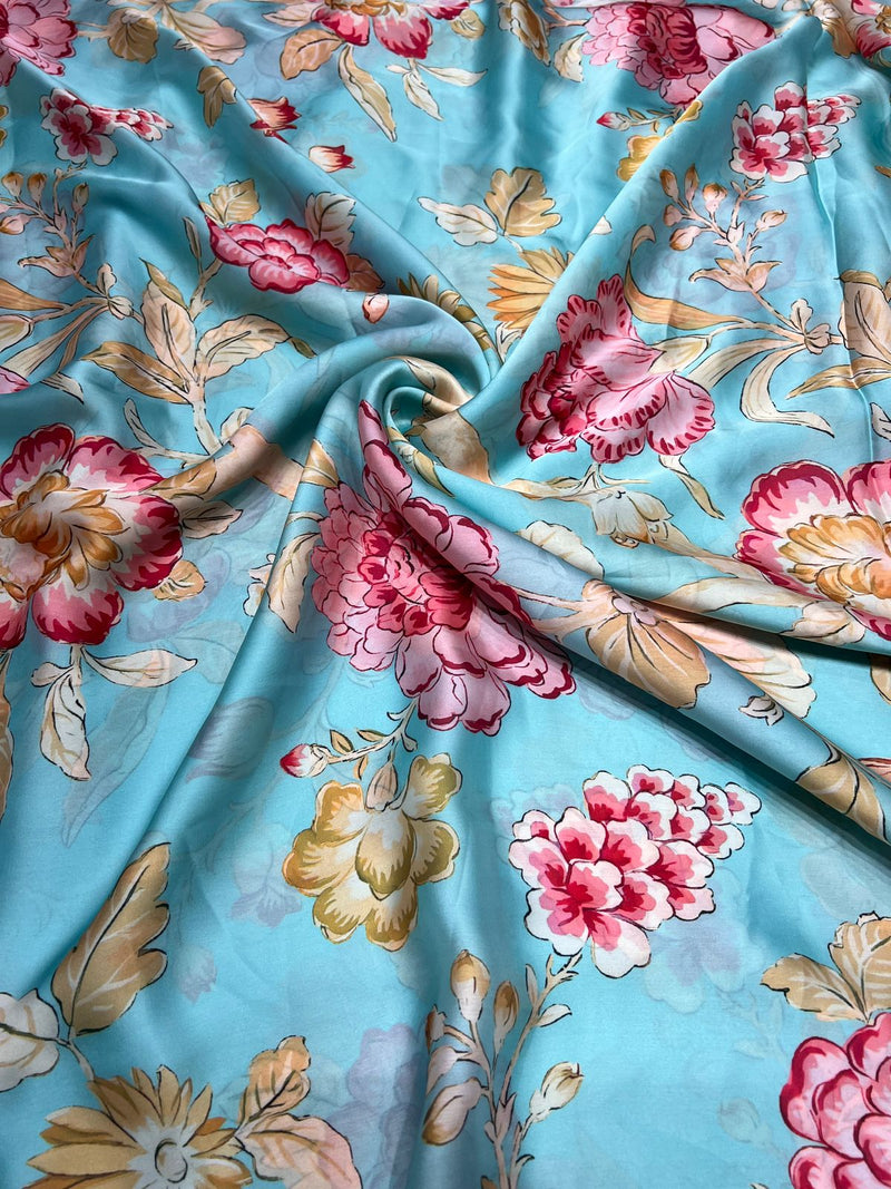 Satin georgette