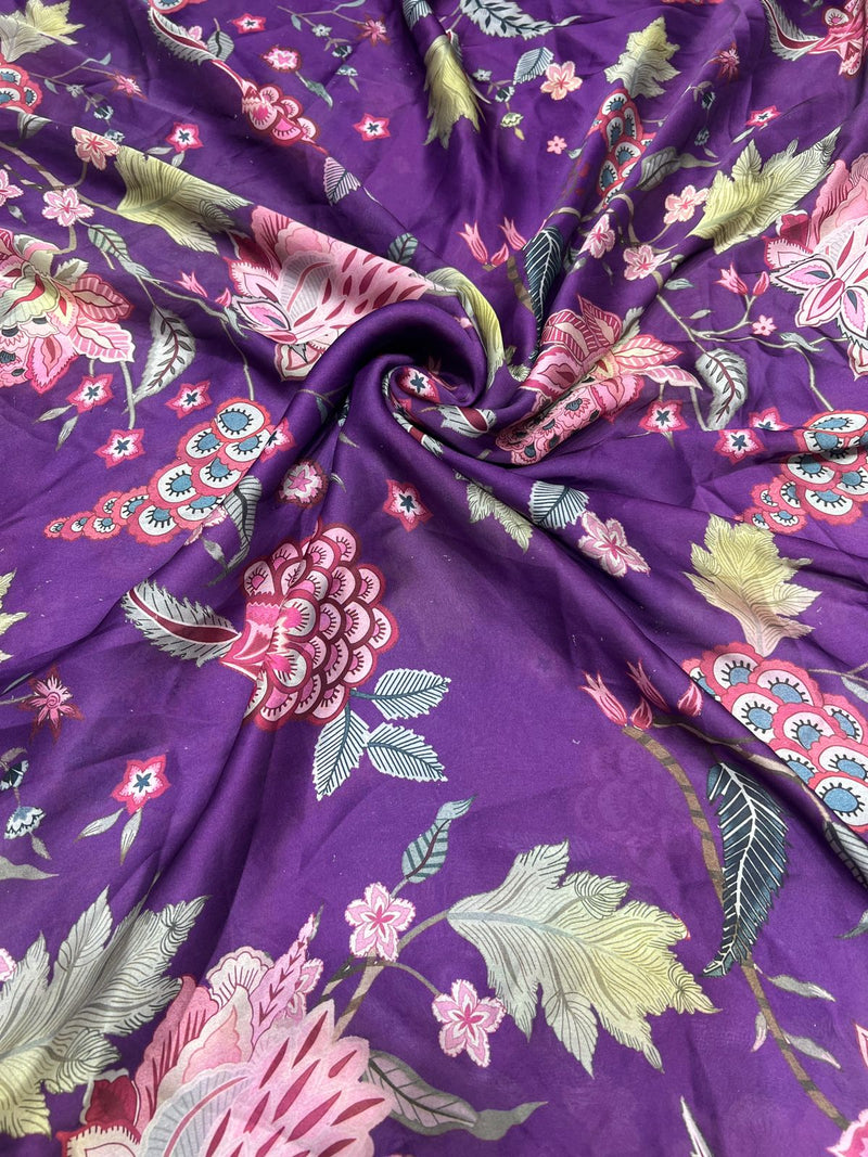 Satin georgette