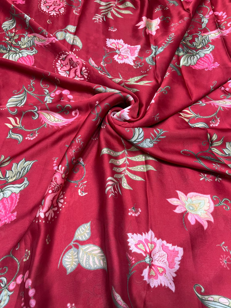 Satin georgette