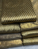 Self antique banarsi zari stripes