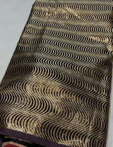 Self antique banarsi zari stripes