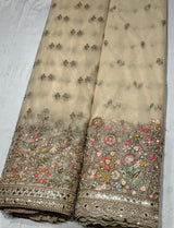 Net handwork cutdana embroider