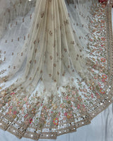Net handwork cutdana embroider