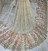Net handwork cutdana embroider