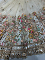 Net handwork cutdana embroider