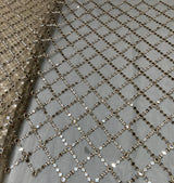 Net 9mm mirror embroidery work