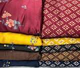 Pure handloom modal satin raw silk