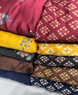 Pure handloom modal satin raw silk