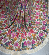 Heavy coading position print embroidery