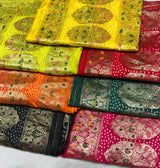 Pure bandhni self jaccord georgette