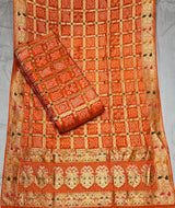Pure bandhni self jaccord georgette