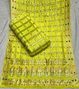 Pure bandhni self jaccord georgette