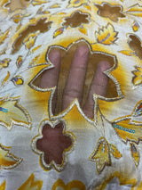 Cutwork with nett embrioderies + Pure crepe 44”