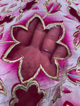 Cutwork with nett embrioderies + Pure crepe 44”