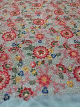 44” georgette embroidery