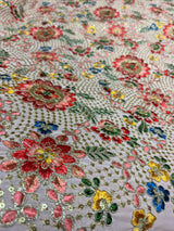 44” georgette embroidery