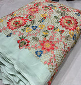 44” georgette embroidery