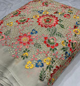 44” georgette embroidery
