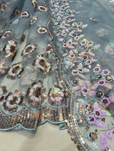 44" and 54" nett embroideries