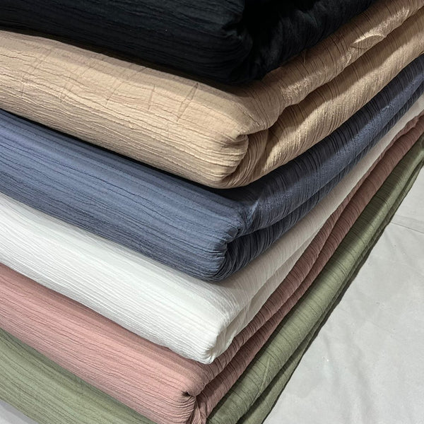 Crush cotton silks