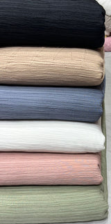 Crush cotton silks