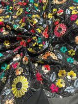 Georgette multi embroidery
