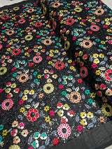 Georgette multi embroidery