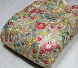 Georgette multi embroidery