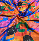 Satin georgette