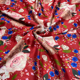 Satin georgette