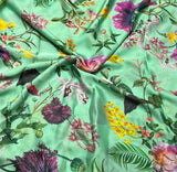 Satin georgette