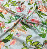 Satin georgette