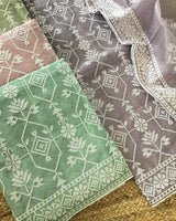 Cotton kota embroidery