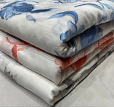Linen cotton slub fabric