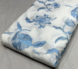 Linen cotton slub fabric