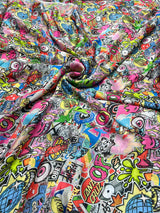 Satin georgette