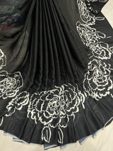 Satin georgette
