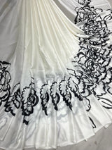 Satin georgette