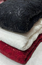 White pure georgette