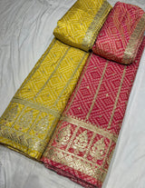 tissue bandhni print