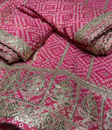 tissue bandhni print