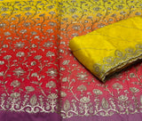 Georgette Embroidery 54 inches & Organza Viscose 44 inches