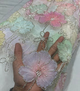 Net aplic embroidery
