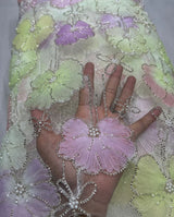 Net aplic embroidery