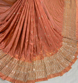 44 inches Pure Tissue Embroidery